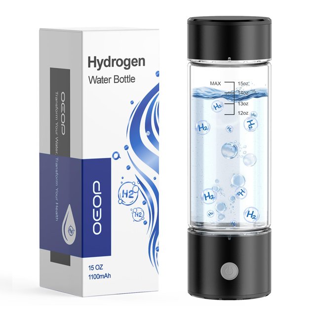 Botella de Agua con Hidrógeno OEOP 14oz SPE PEM Portátil