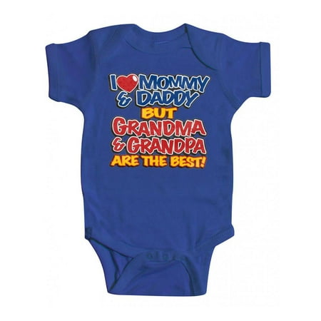 

Baby Grandma & Grandpa Bodysuit - Royal - 24M