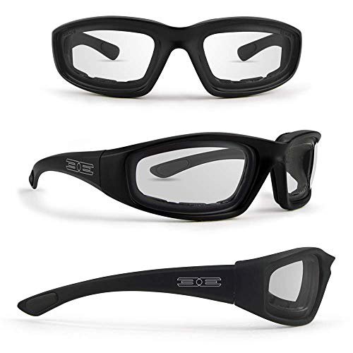 2 pares de gafas de sol de motocicleta acolchadas de espuma de época Marco negro Epoch Eyewear Epoch Eyewear