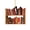 D, variant on Opvise Reading Vintage Book Christmas Ornament Acrylic Craft Colorful Stacked Book Hanging Ornament Christmas Tree Decorative Props Holiday Party Home Decoration for Christmas D