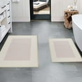thumbnail image 6 of Reno 2-Piece Washable Solid Non-Slip Kitchen Mat Set, Cream, 6 of 9