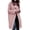 Pink, variant on Lovskoo 2024 Long Cardigans for Women Trendy Long Sleeve Medium Length Solid Color Cardigan Knitted Sweater Jacket Pink