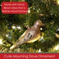 thumbnail image 3 of Cobane Studio Adorno De Paloma De Luto – Adorno De Pájaro De Vidrio Soplado A Mano – Decoración De Árbol De Navidad Pintada A Mano – Regalo De Decoración Del Hogar Para Los Amantes De Los Pájaros, 3 of 5