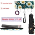 thumbnail image 5 of PhooArto Key Holder for Wall Decorative with 5 Key Hooks, Daisy Flowers and Bees Pattern Holders Wall Mount Organizer with Mail Key Rack, Self Adhesive, 5 of 7