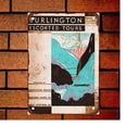 thumbnail image 1 of Size: 16" x 12" Metal Sign 1932 Burlington Escorted Tours Funny Retro Decor, 1 of 5