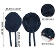 thumbnail image 4 of Bonete de cabello de seda sintética Unique Bargains con correas ajustables, gorro de dormir para mujeres, azul marino, 4 of 6
