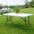 thumbnail image 3 of UBesGoo Portable Folding Table and Bench Se for Outdoors,Weeding, Camping, 3 of 16