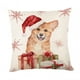 thumbnail image 3 of Funda de almohada navideña con cremallera transpirable de 18 x 18 pulgadas, decorativa. perro, 3 of 9