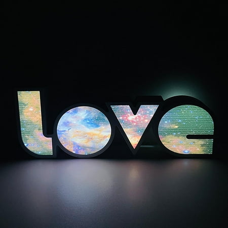 

2025 New night light for kids Clearance sale LED Decorative Colored String Valentine s Day Proposal Confession Box English Letters Modeling Lamp