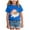 Blue, variant on Ulanda Funny Vintage Pink Santa Claus Pink Christmas Christmas Shirts for Kid (Blue, 13-14 Years)