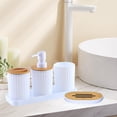 thumbnail image 4 of Accesorios de baño perfecl 5 piezas jabonera Bandeja de almacenamiento Cosas de baño, 4 of 8