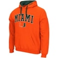 thumbnail image 2 of Men's Colosseum Orange Miami Hurricanes Big & Tall Arch & Logo 2.0 Pullover Hoodie, 2 of 3