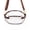 Brown, variant on Clear Football Bag for Stadium Events, PVC Crossbody Purse with Shoulder Strap, Game Day Bag for Concerts Sports Games, Red