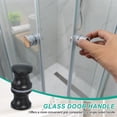 thumbnail image 4 of Uxcell Glass Shower Door Handle, Aluminum Alloy Back-to-Back Knob for Replacement Black, 4 of 7