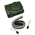thumbnail image 1 of Leather case for PowerShot black, white, brown Lot J5, 1 of 6