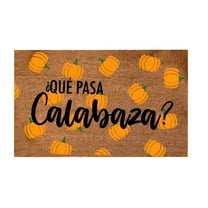 LAMIRO Fall Coir Door Mat,Welcome Doormats Natural Coir Mats Non Slip Front Door Rugs for Thanksgiving Decorative Entrance Porch Outdoors 16 x 24Inch (Pumpkins)