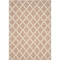thumbnail image 2 of SAFAVIEH Montauk Crispian Geometric Quatrefoils Cotton Area Rug, Beige/Ivory, 5' x 7', 2 of 6