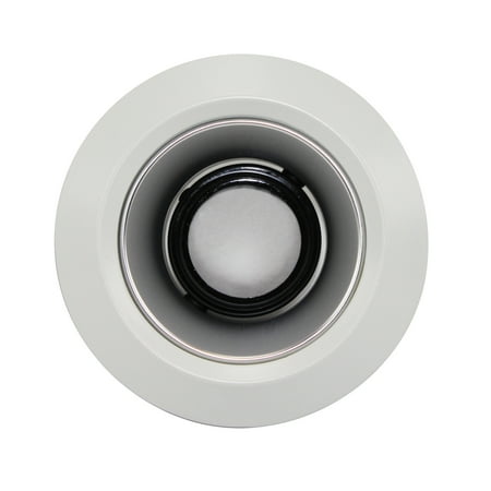 

Juno Lighting 4404 4-Inch Decorative Beveled Cone Recessed Trim Aged Bronze White Trim 4