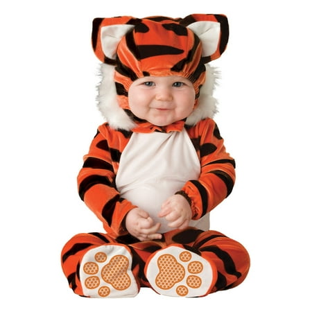 Lil Characters Unisex-baby Newborn Tiger Costume Orange/Black/White 6-12 months (Large)