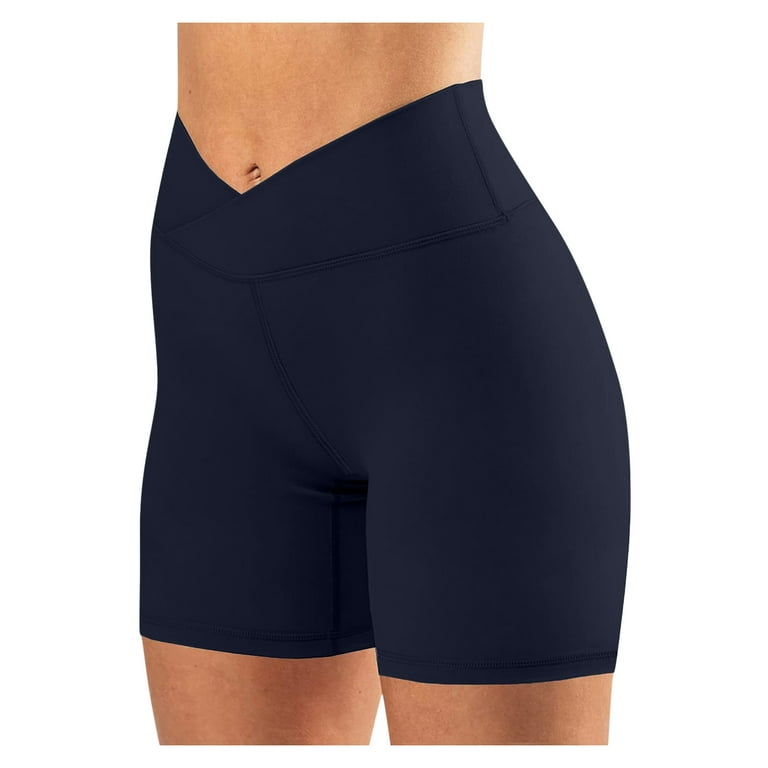 TOWED22 Workout Shorts Women,Women's Yoga Short Tummy Control Workout  Running Athletic Non See-Through Yoga Shorts with Hidden Pocket,Navy -  Walmart.com