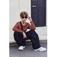 thumbnail image 7 of Arshiner Boys Long Sleeve Crewneck T Shirts Solid Fall Casual Tees Tops with Chest Pocket for Kids 5-12 Years, 7 of 7