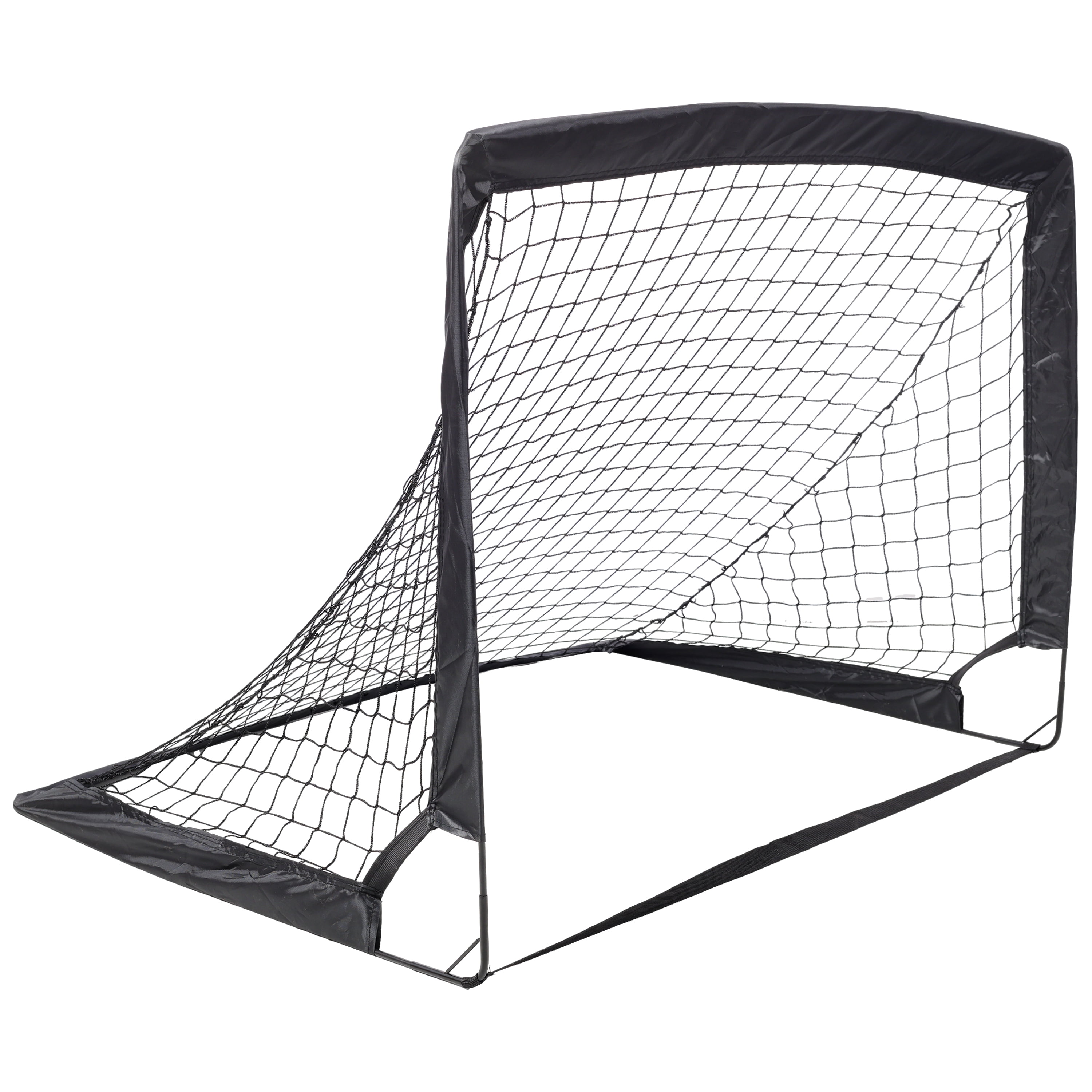 2 Pack Pop Up Soccer Goals, Foldable Portable Soccer Nets with Carry Bag & Ground Stakes, for Kids Youth Adults Backyard Play and Soccer Training