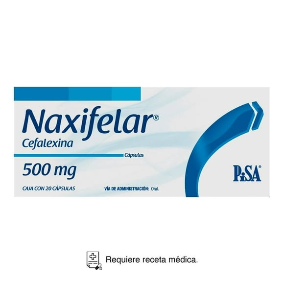 Naxifelar Cefalexina 500 mg 20 cápsulas