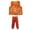 Orange, variant on Vertical Drape Performance Childrens Art Dance Long Pants Set for Girls Casual Leisure Outfit Girls Casual Outfit Sets