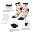 thumbnail image 5 of Fuzoiu Gingerbread Holiday Sweets Print Adult Socks, Crew Moisture-wicking Socks, Unisex Cushion Crew Socks,Casual Sports Ankle Socks, 5 of 7