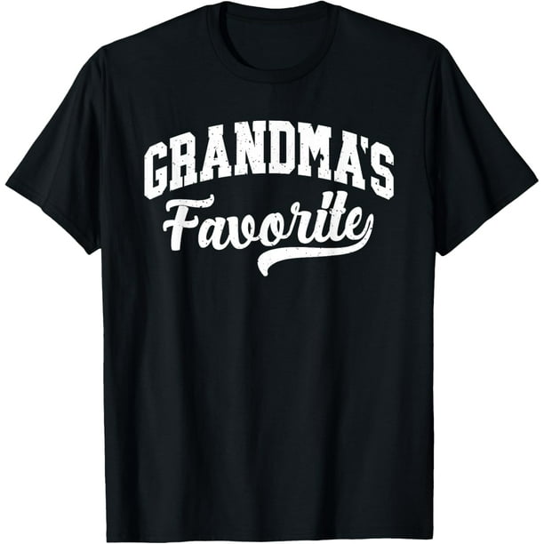 I'm Grandma's Favorite Grandchild Grandson para hombre Camiseta | Camiseta casual de algodón