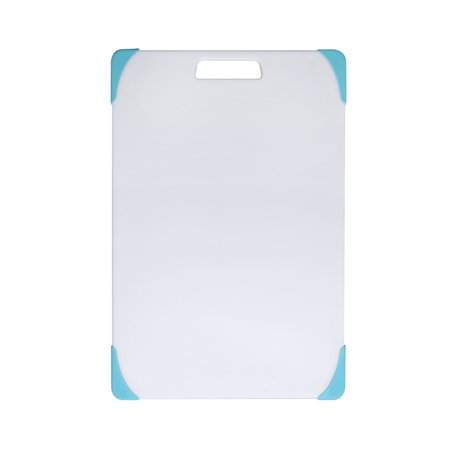 Farberware 12x18 Nonslip Poly Cutting Board in Teal