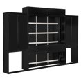 thumbnail image 5 of Queen Size Murphy Bed Wall Bed with Desk and Vanity, Multifunctional Queen Size Murphy Cabinet Storage Bed with Cabinets for Guest Room Office, Espresso, 5 of 8