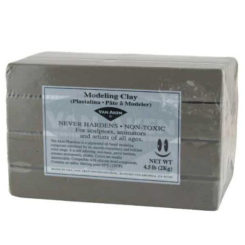 VAN AKEN INTERNATIONAL 10512 Pâte à Modeler PLASTALINA Gris 4,5 Lb