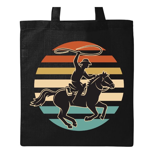 Rodeo Team Roping Cowboy Tote Bag
