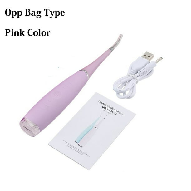Escalador Dental sónico eléctrico portátil, limpiador de dientes, eliminador de sarro de manchas de cálculo, herramienta de blanqueamiento Dental de dentista, recargable por USB Tan Jianjun unisex