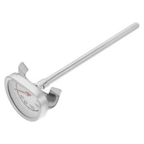 Clispeed Frying Thermometer for Oil with Temperature Measurement Silver 1Pack