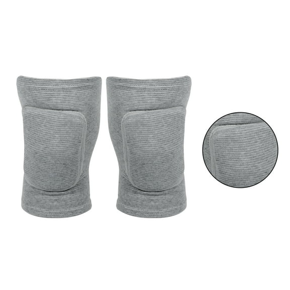 Vocoste 1 Pair Size M Knee Brace Protection Sponge Knee Pads Knee Support Knee Brace for Sport Gym Skating Gray