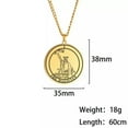 thumbnail image 6 of K-KED Tarot Card Necklace Delicate Jewelry The Major Arcana Astrology Amulet Pendants Necklace-THE MOON-Gold, 6 of 9