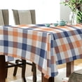 thumbnail image 3 of GZHJMY Buffalo Plaid Tablecloth, Rectangle Waterproof Washable Polyester Table Cover for Picnic Dinner Holiday Party Decor, 60 x 120 Inch, 3 of 7