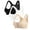 Black, variant on Women's Sports Bras 3PC Front Closure Compression Bras For High Sports Everyday Bras for Women White 3XL