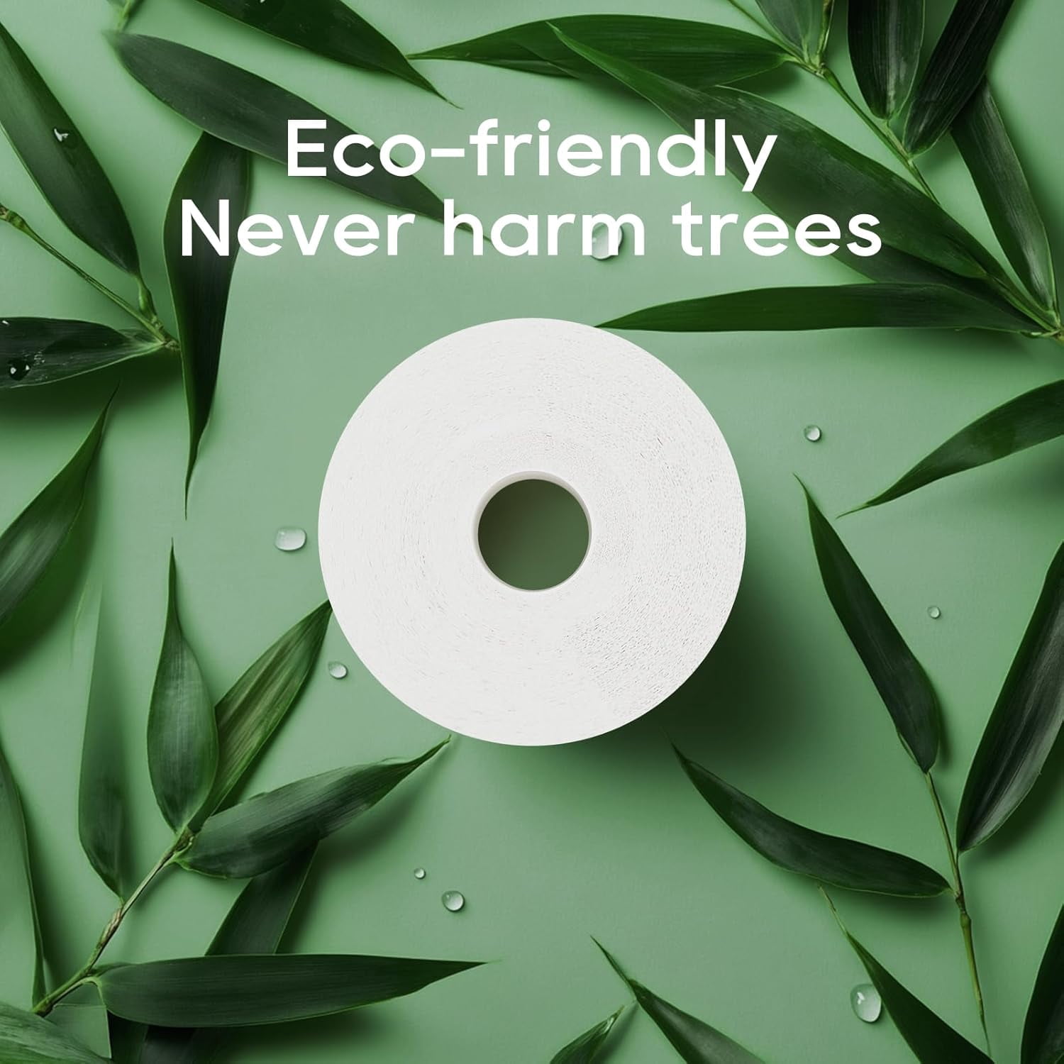 Bamboo Toilet Paper, Septic Safe Toilet Tissue, 9 Mega Rolls, 600 Sheets Per Roll, Tree Free, Non Toxic, 2 Ply, Soft and Absorbent, Eco Friendly Dye-Free Paper