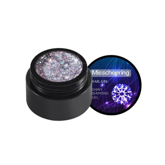 WIFKLSIIPG 8 Colors Glitter Gel Nail Polish Womens Shining Diamond Gel Polish Bright for Nail Art Design 5ML