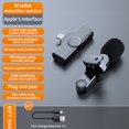 thumbnail image 1 of Xihbxyly Artículos En Oferta Micrófono Inalámbrico de Solapa Micrófono de Radio para Grabación Equipo de Transmisión En Vivo Teléfono Móvil Tableta, 1 of 2