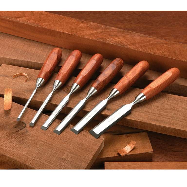 Cheap 5pcs Wood Chisel Set For Carpentry with Storage Bag Non-slip Handle  Woodworking Wood Carving Bench