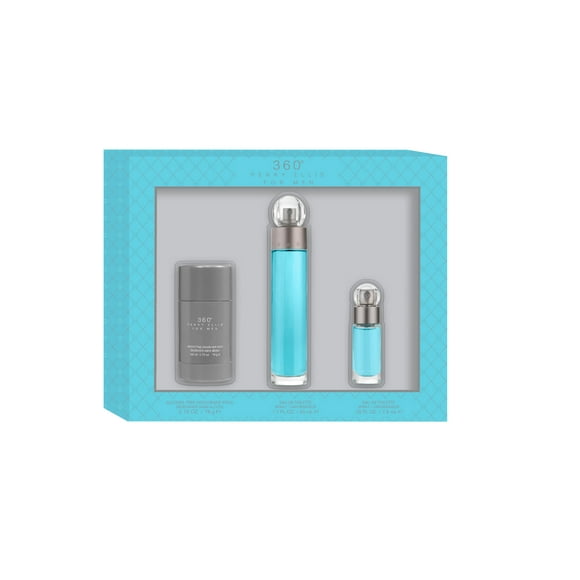 Z4 SET PERRY ELLIS 360° 4PZS 100ML EDT SPRAY/SHOWER GEL 90ML/ DESODORANTE 170G SPRAY/ 7.5ML EDT SPRAY