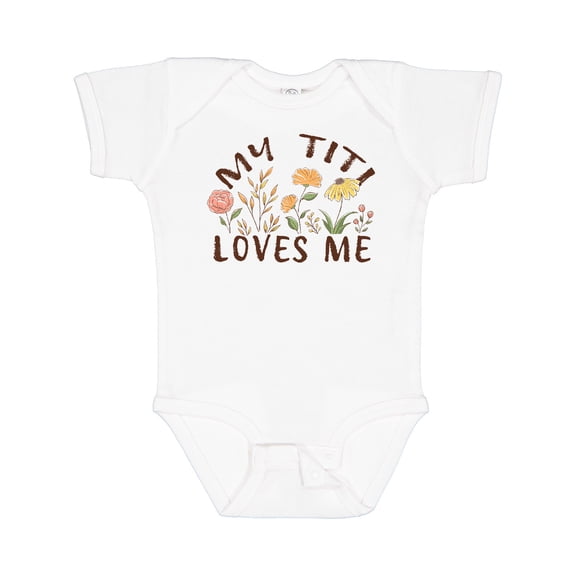 Inktastic My Titi Loves Me Boys or Girls Baby Bodysuit