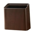thumbnail image 3 of Papelera con veta de madera, papelera para baño, cocina, interior y exterior. Marrón, 3 of 9