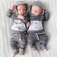 thumbnail image 7 of Newborn Infant Baby Boys Dinosaur Clothes Hoodies Sweatshirt Tops Long Pants Outfit Fall Kids Set, 7 of 7