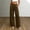 Brown, variant on FengLS Women's Long Pants Elastic Waistband Pleated Front Pants Straight Wide Leg Trousers Business Casual Length Pants for Spring & Summer
