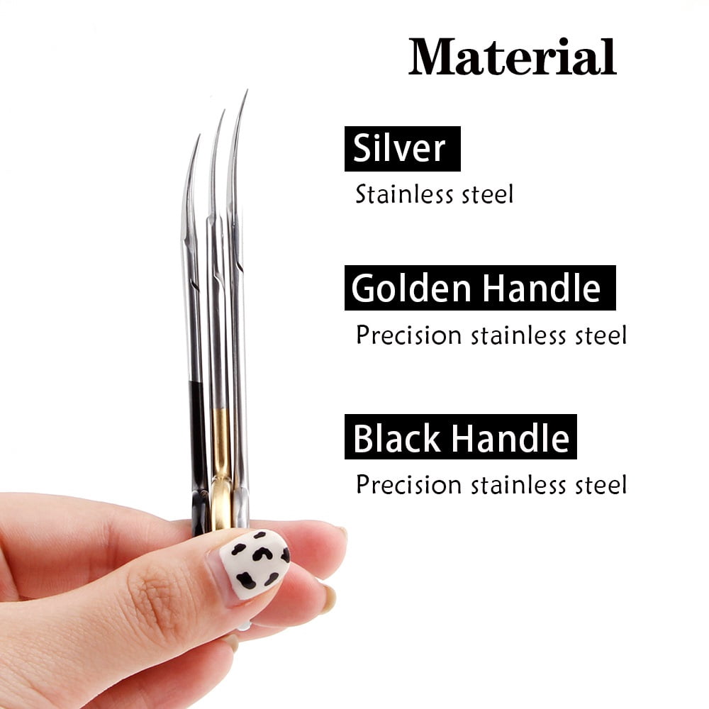 Manicure Scissors Cuticle Cut Curved Tip Pedicure Stainless Steel Nail Clipper